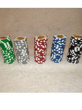 125 Bass Pro Shops 12 gram poker chips Golf Ball Marker chip